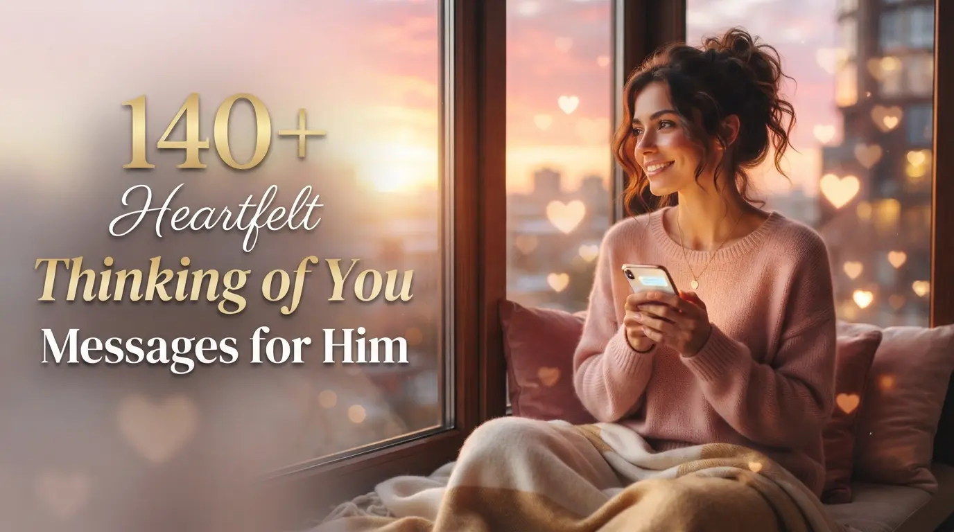 140+ Heartfelt Thinking of You Messages for Him