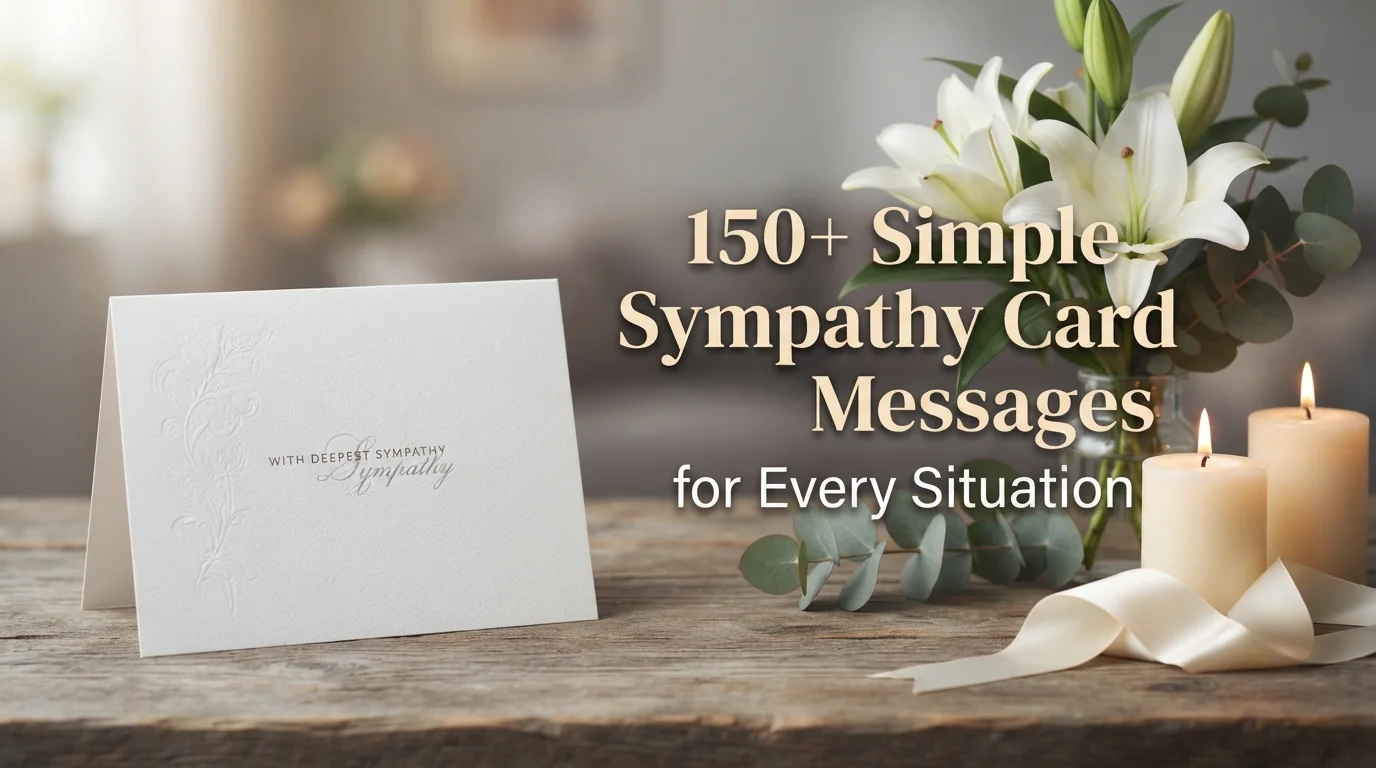 150+ Simple Sympathy Card Messages for Every Situation