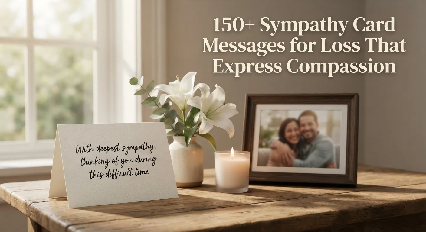 150+ Sympathy Card Messages for Loss That Express Compassion