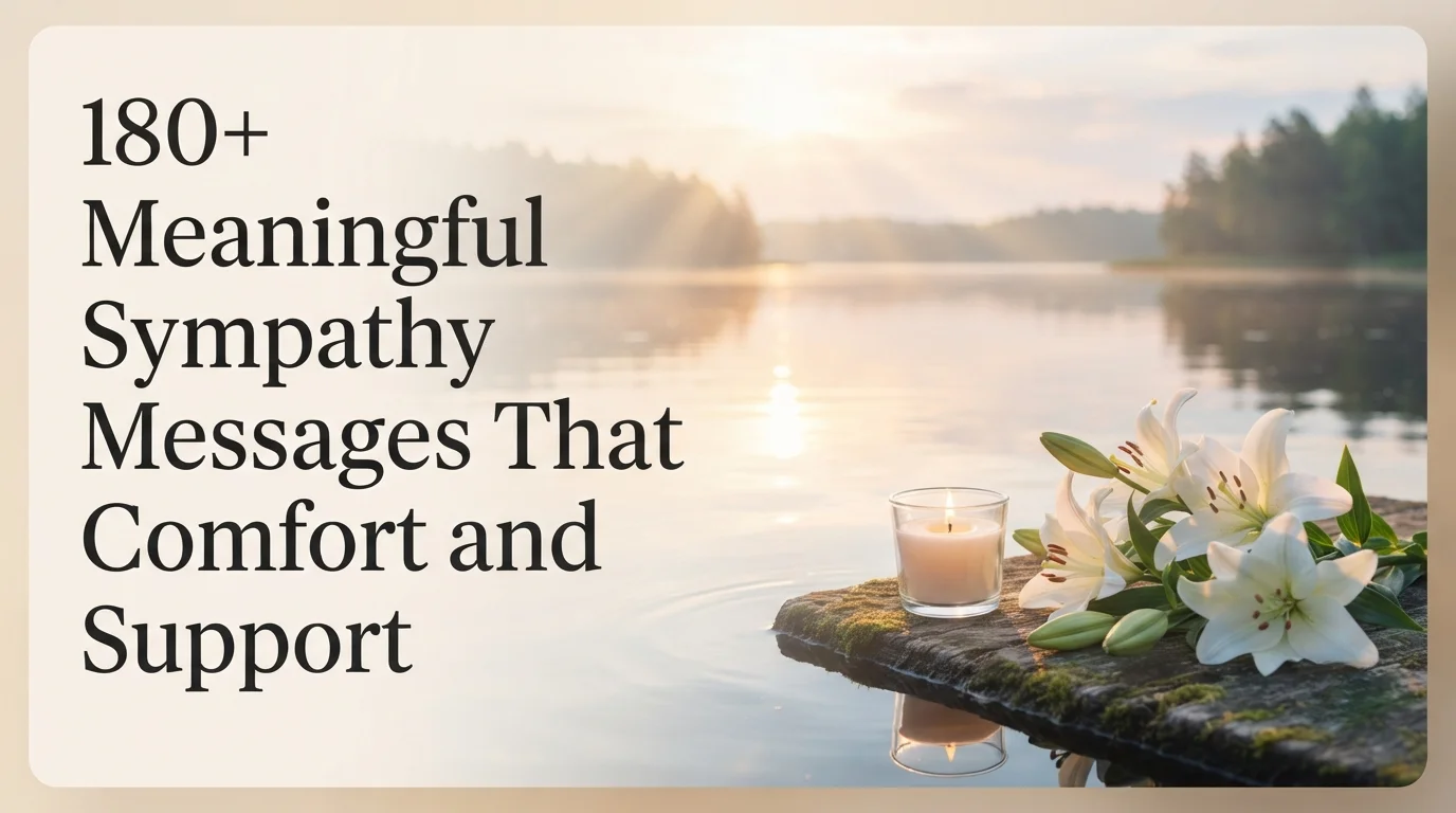 180+ Meaningful Sympathy Messages That Offer Comfort and Support