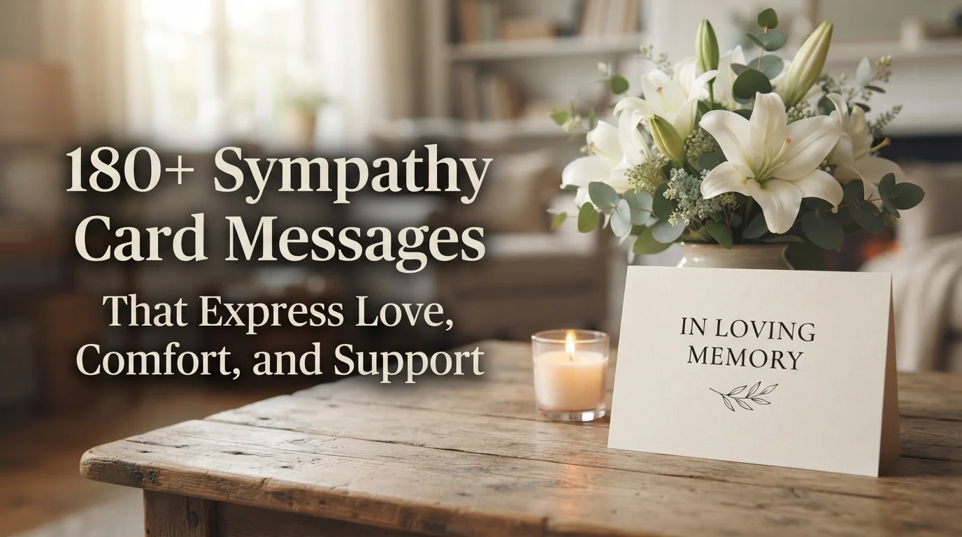 180+ Sympathy Card Messages That Express Love, Comfort, and Support