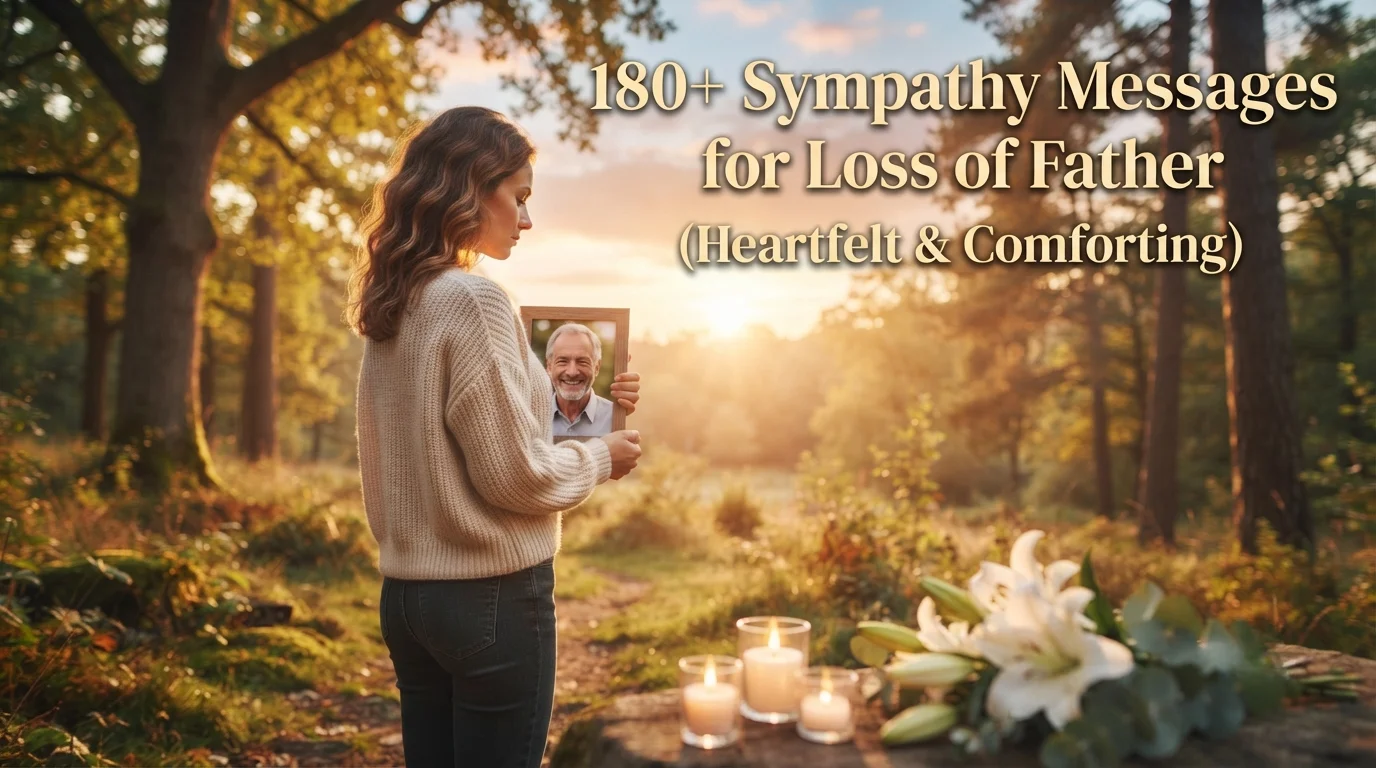 180+ Sympathy Messages for Loss of Father (Heartfelt & Comforting)