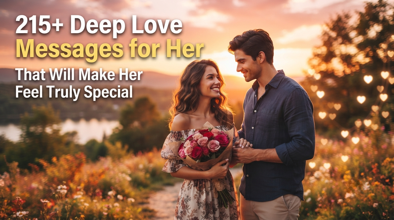 215+ Deep Love Messages for Her That Will Make Her Feel Truly Special