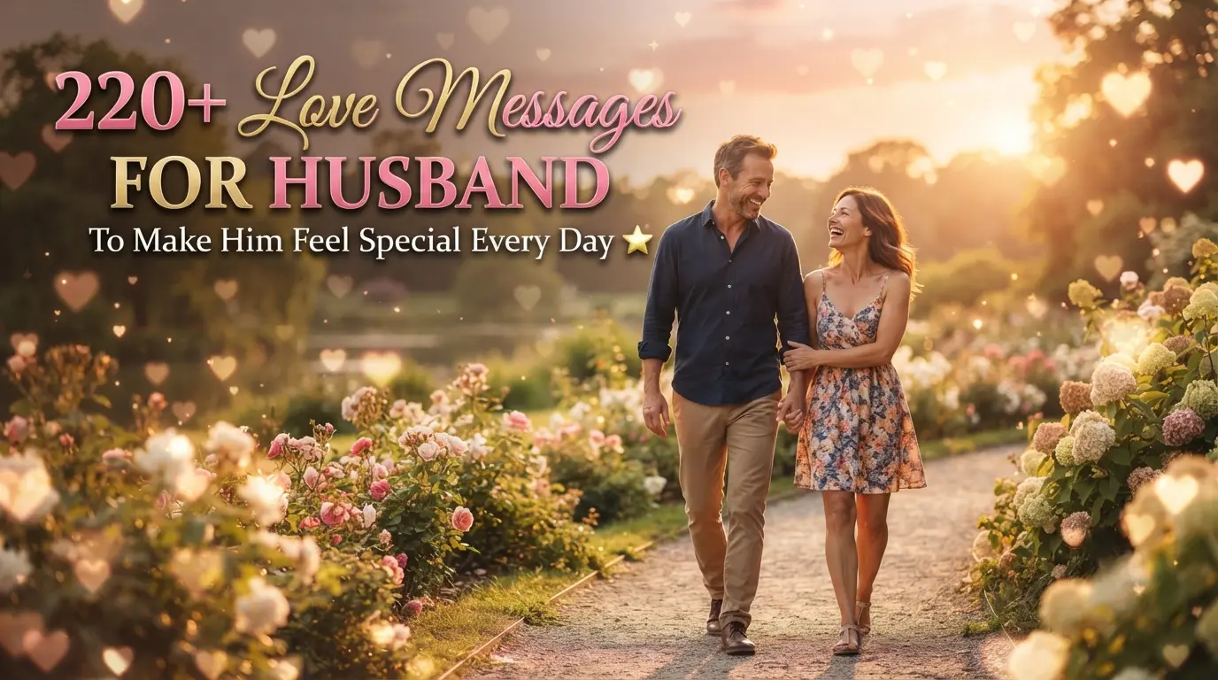220+ Love Messages for Husband to Make Him Feel Special Every Day ⭐