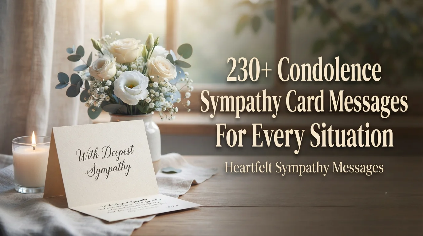 230+ Condolence Sympathy Card Messages for Every Situation