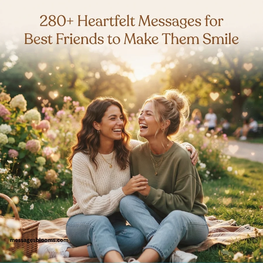 280+ Heartfelt Messages for Best Friends to Make Them Smile