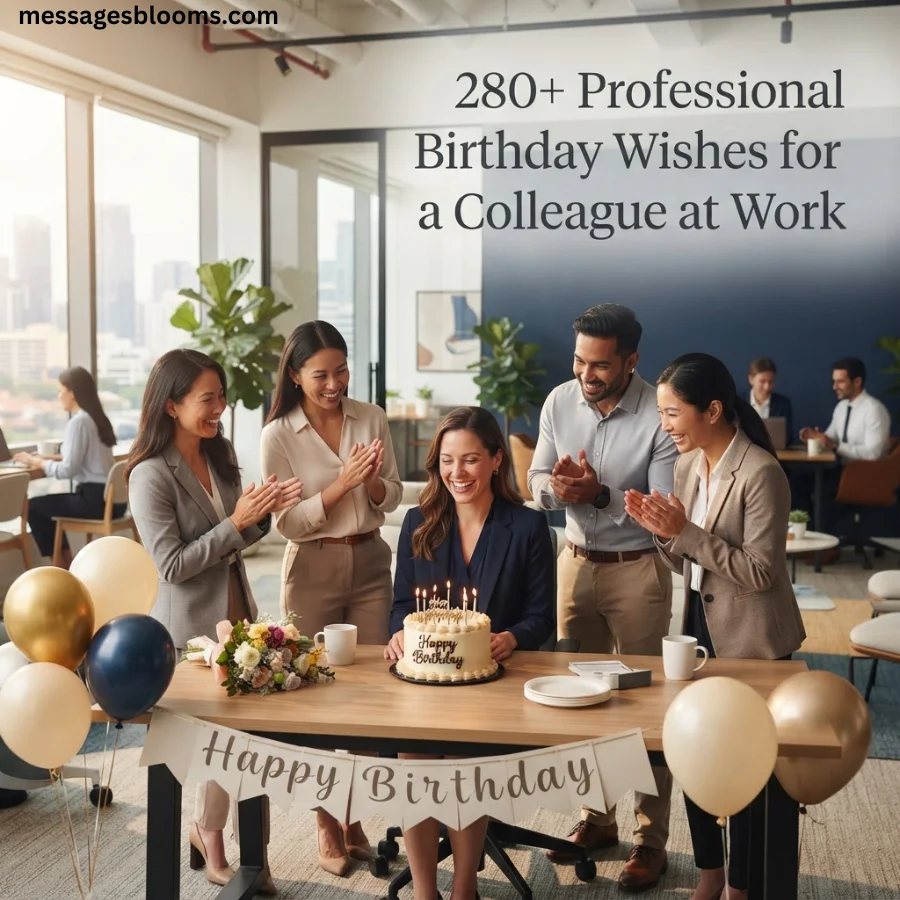 280+ Professional Birthday Wishes for a Colleague at Work