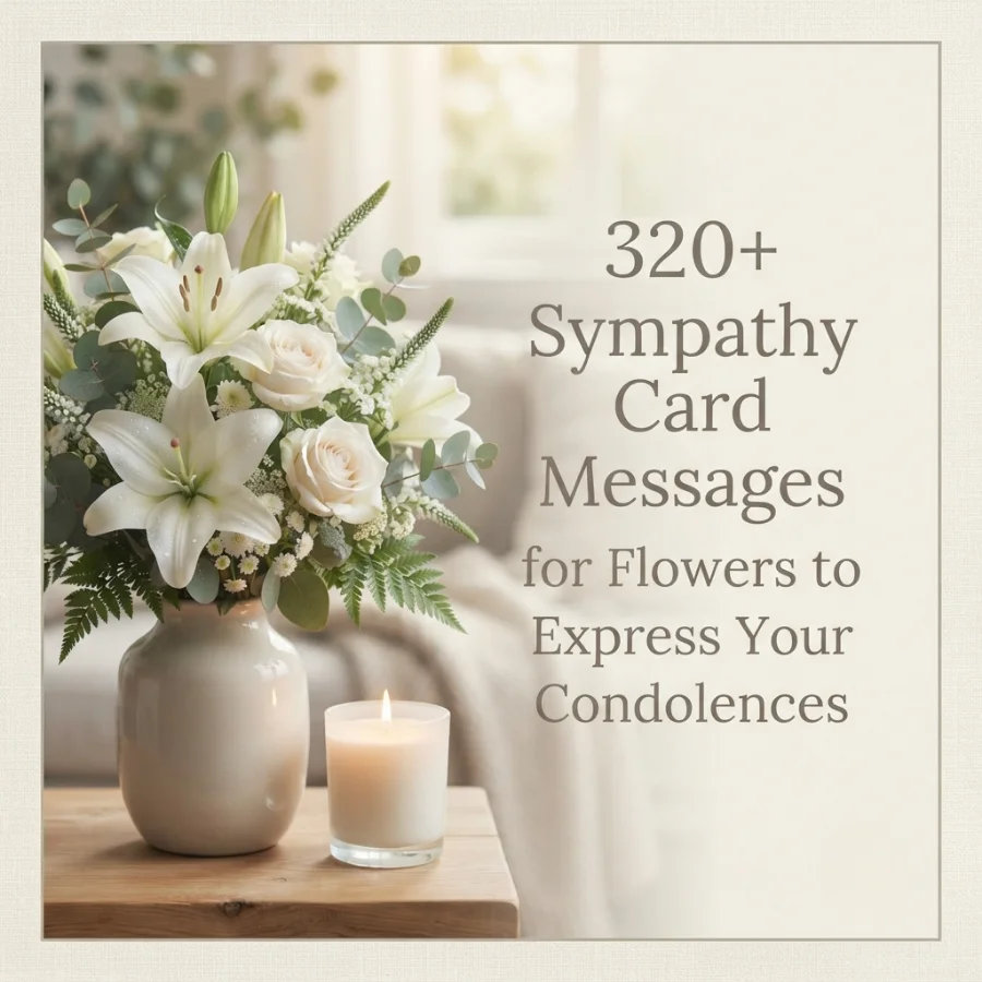 320+ Sympathy Card Messages for Flowers to Express Your Condolences