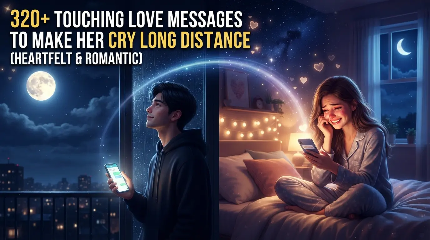 320+ Touching Love Messages to Make Her Cry Long Distance (Heartfelt & Romantic)