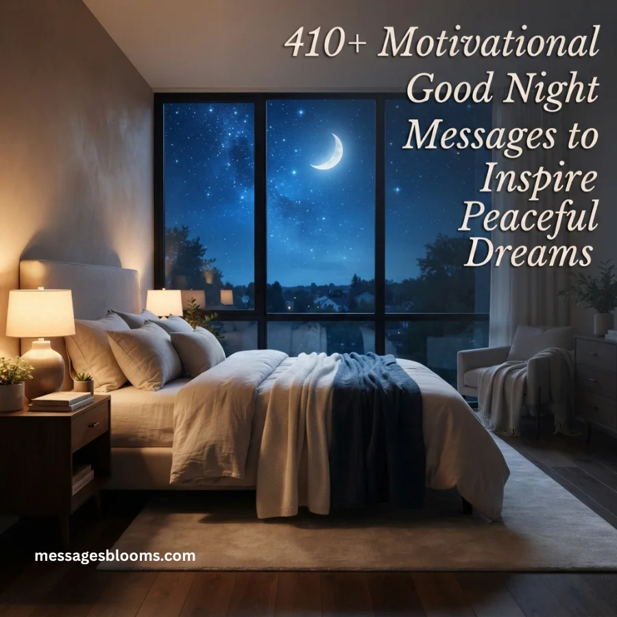 410+ Motivational Good Night Messages to Inspire Peaceful Dreams