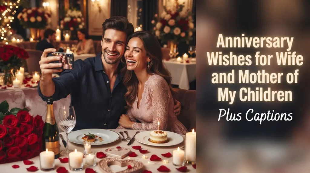 Anniversary Wishes for Wife and Mother of My Children Plus Captions
