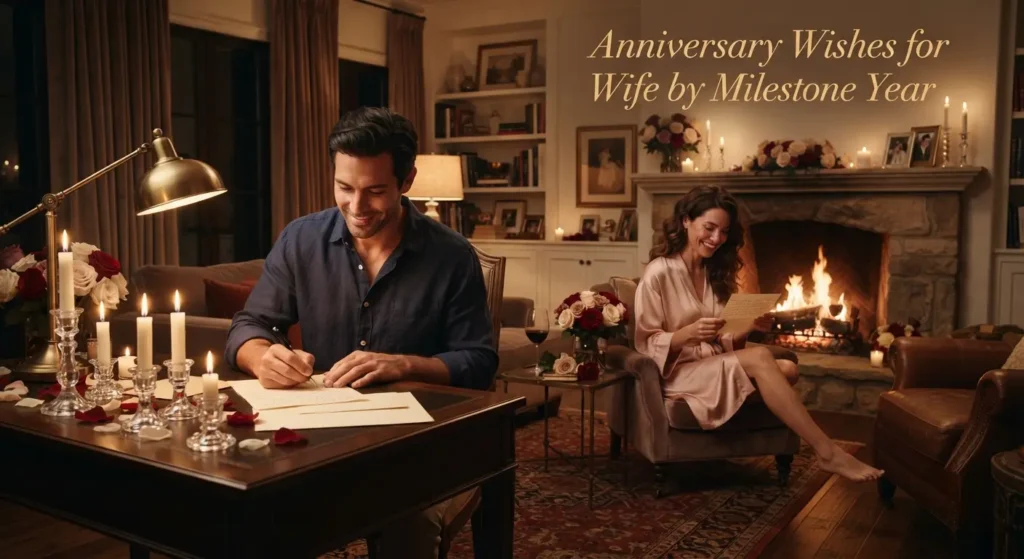 Anniversary Wishes for Wife by Milestone Year