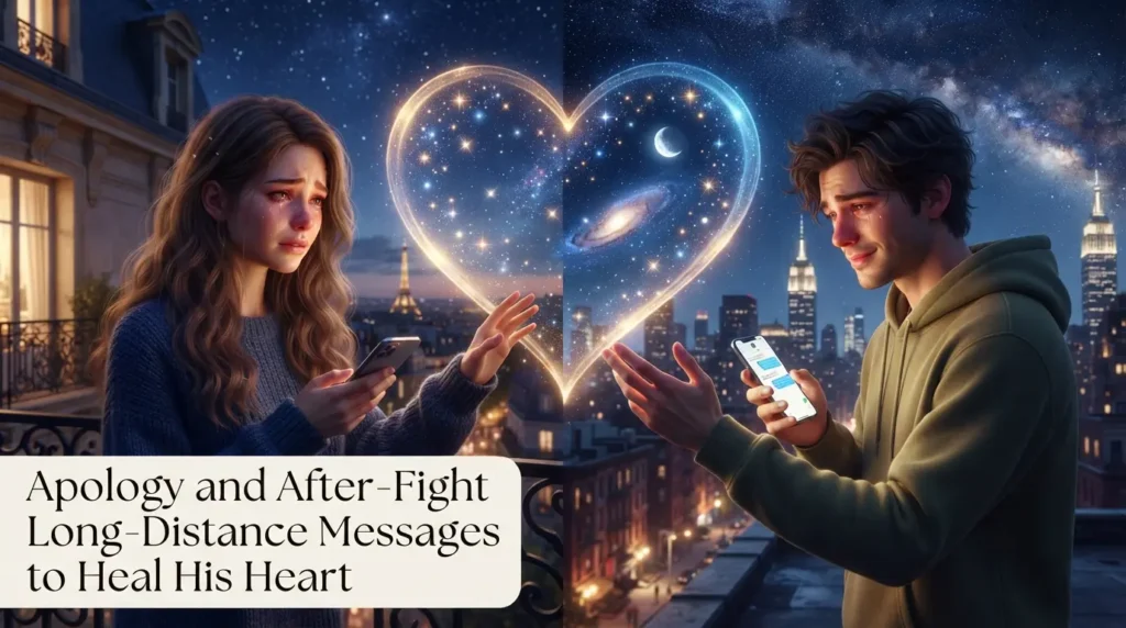 Apology and After-Fight Long-Distance Messages to Heal His Heart
