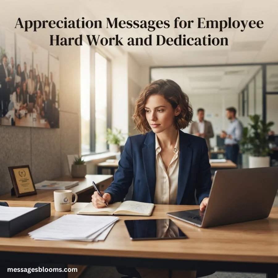 Appreciation Messages for Employee Hard Work and Dedication