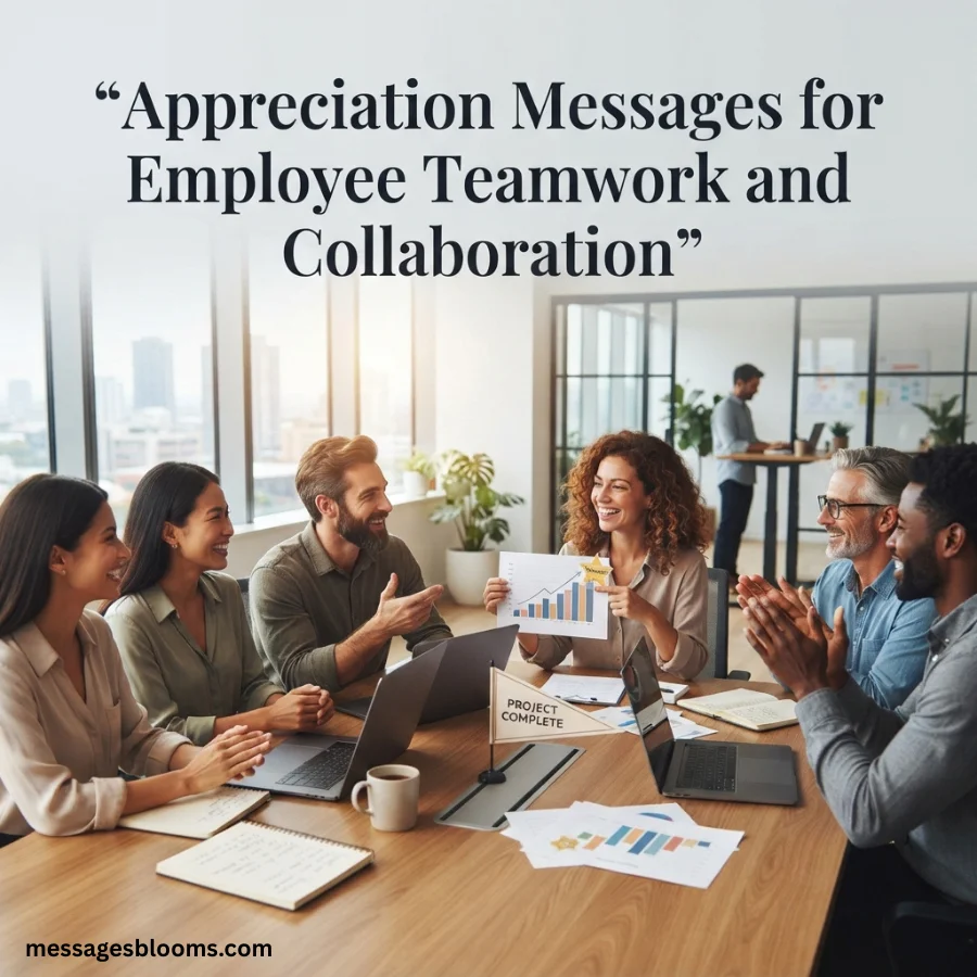 Appreciation Messages for Employee Teamwork and Collaboration