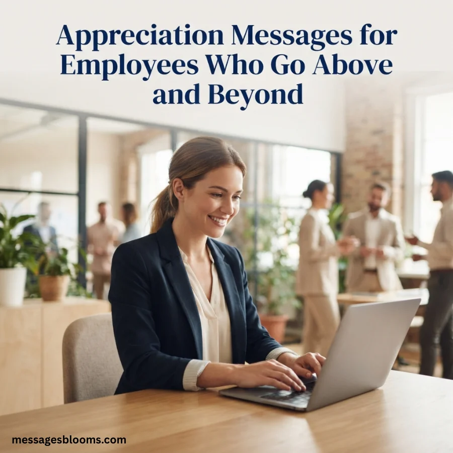 Appreciation Messages for Employees Who Go Above and Beyond