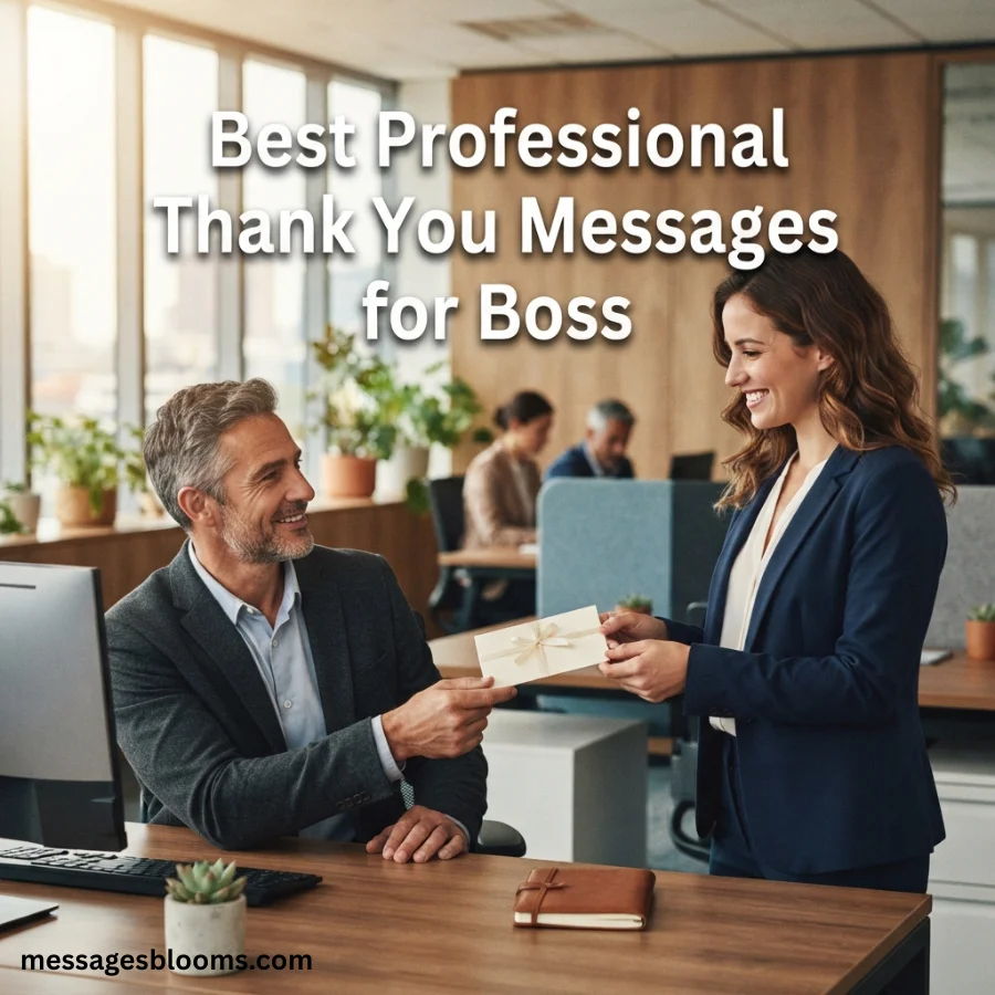 Best Professional Thank You Messages for Boss