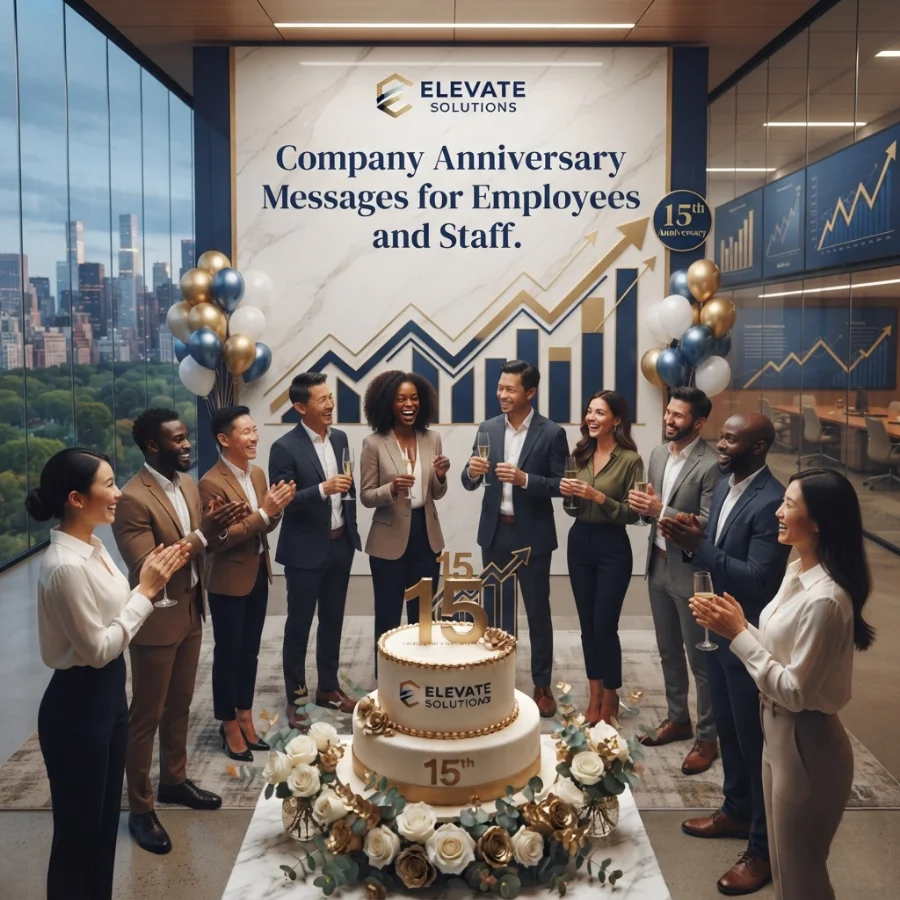 Company Anniversary Messages for Employees and Staff