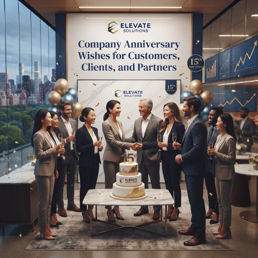 Company Anniversary Wishes for Customers, Clients, and Partners