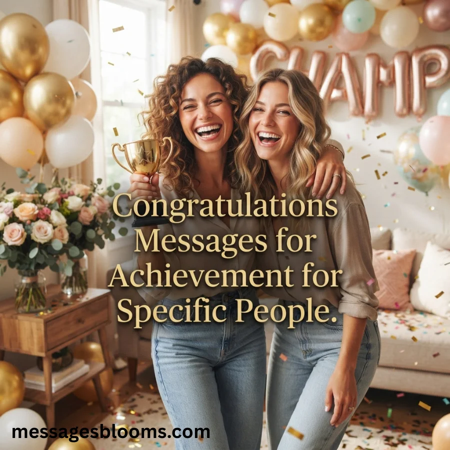 Congratulations Messages for Achievement for Specific People