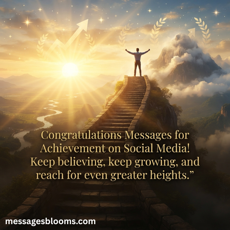 Congratulations Messages for Achievement on Social Media