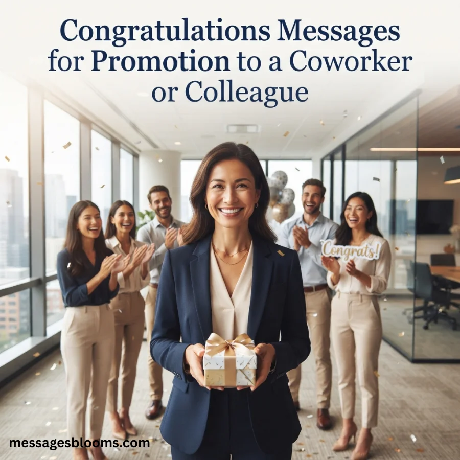 Congratulations Messages for Promotion to a Coworker or Colleague