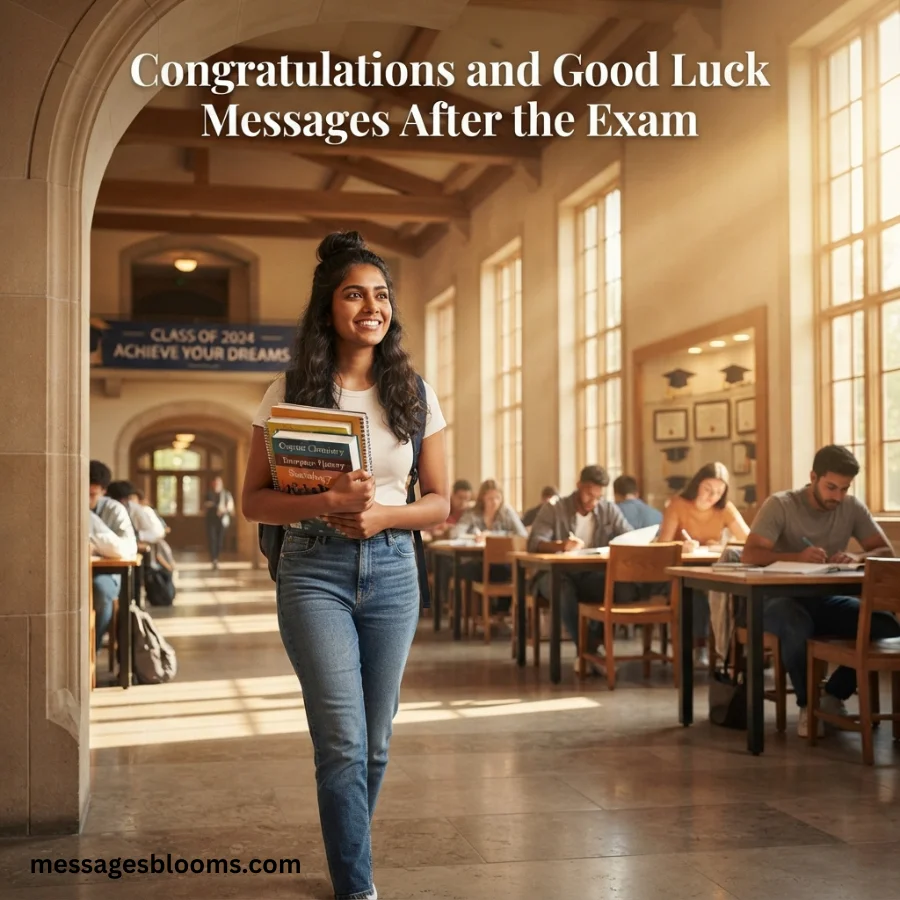 Congratulations and Good Luck Messages After the Exam