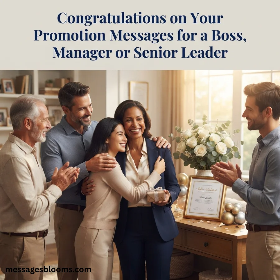 Congratulations on Your Promotion Messages for a Boss, Manager or Senior Leader