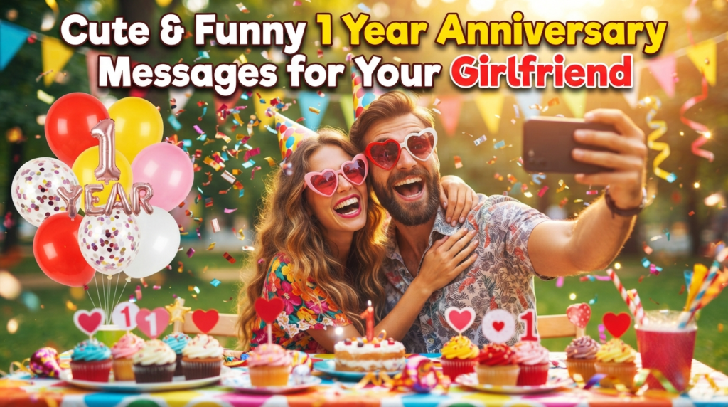 Cute & Funny 1 Year Anniversary Messages for Your Girlfriend