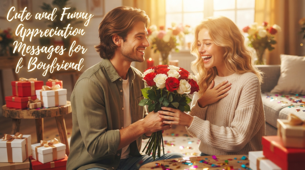 Cute and Funny Appreciation Messages for Boyfriend