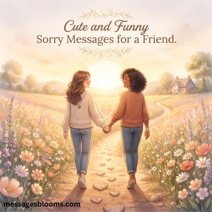 Cute and Funny Sorry Messages for a Friend