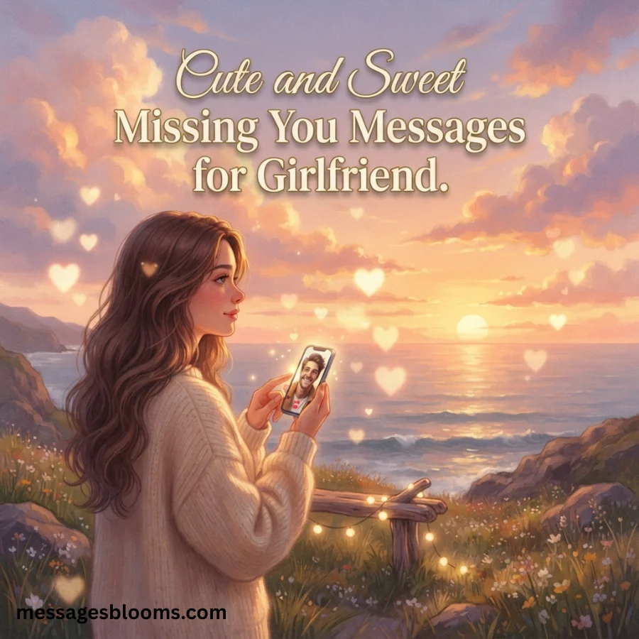 Cute and Sweet Missing You Messages for Girlfriend