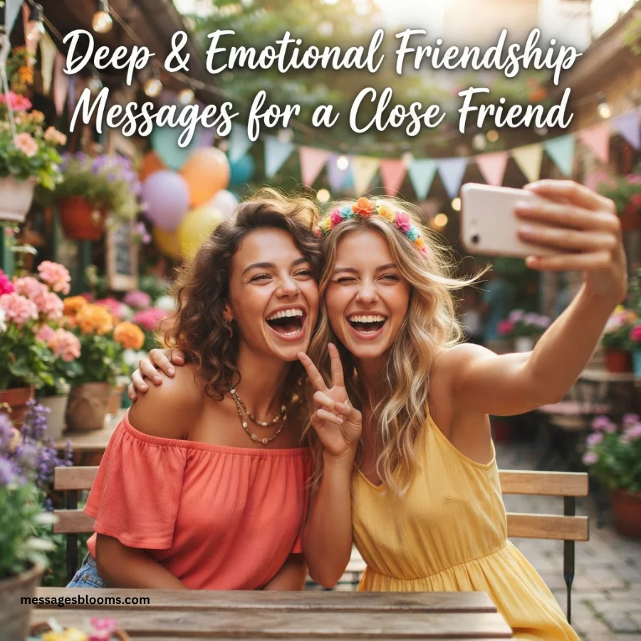 Deep & Emotional Friendship Messages for a Close Friend