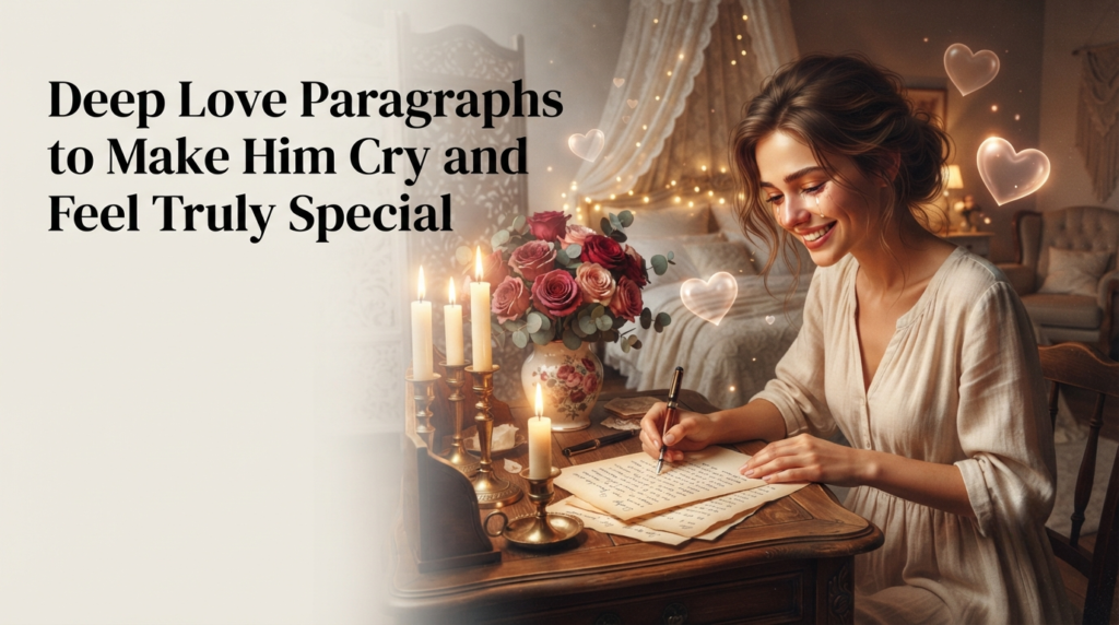 Deep Love Paragraphs to Make Him Cry and Feel Truly Special