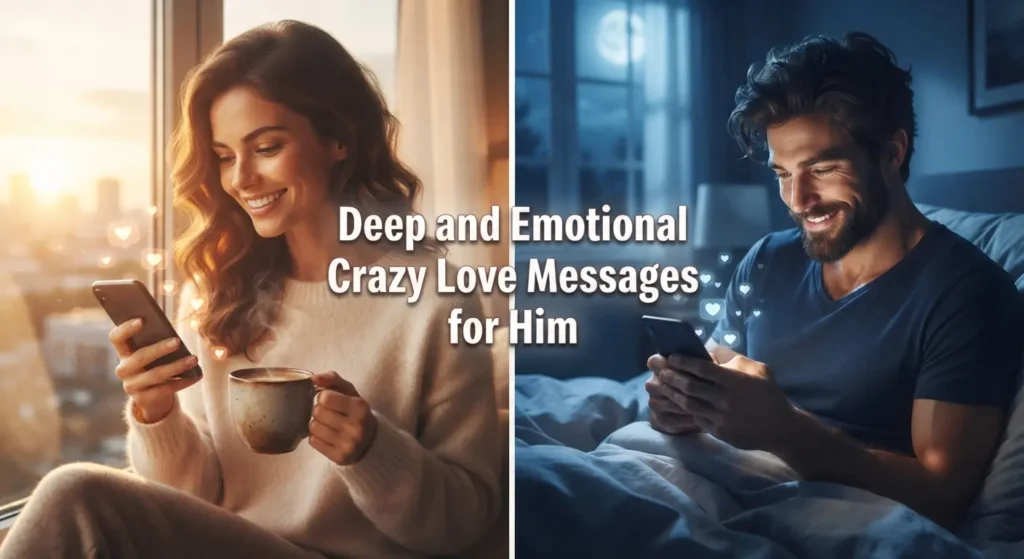 Deep and Emotional Crazy Love Messages for Him