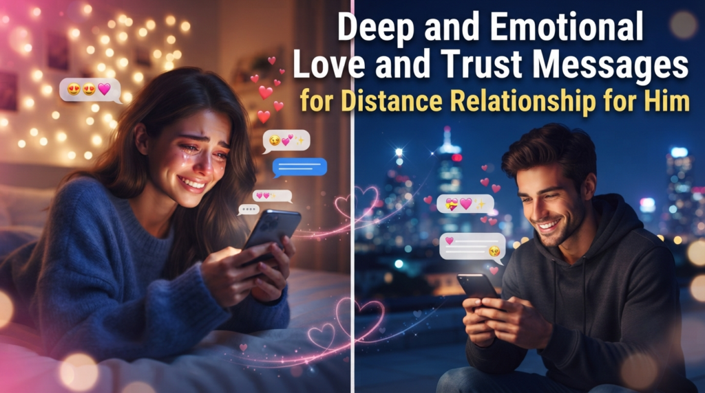 Deep and Emotional Love and Trust Messages for Distance Relationship for Him