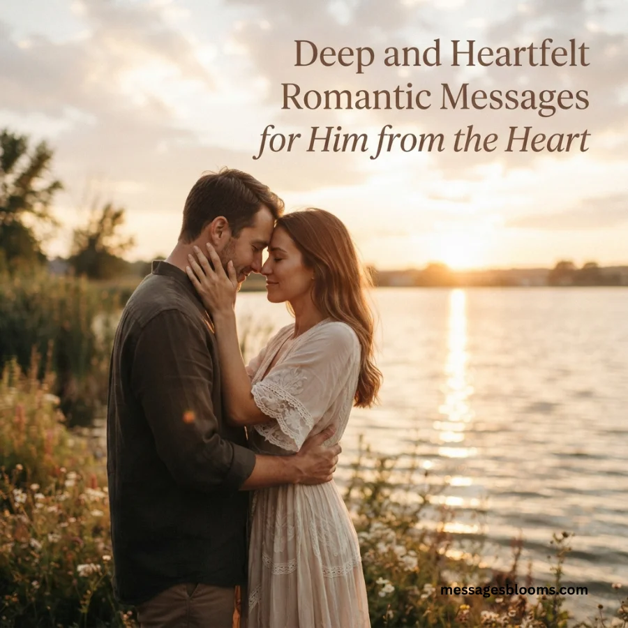 Deep and Heartfelt Romantic Messages for Him from the Heart