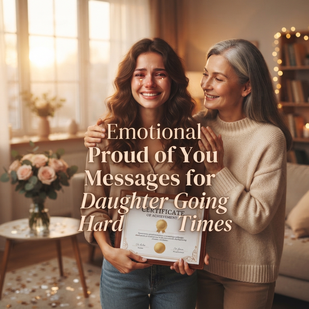 Emotional Proud of You Messages for Daughter Going Through Hard Times