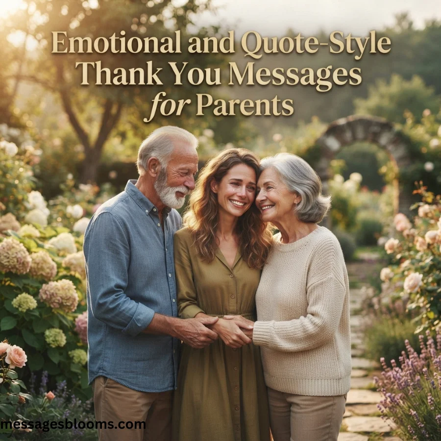Emotional and Quote-Style Thank You Messages for Parents