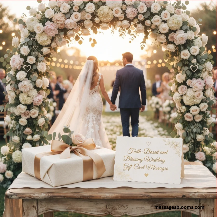 Faith-Based and Blessing Wedding Gift Card Messages