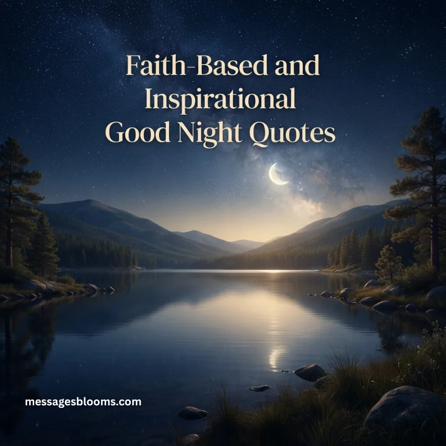 Faith-Based and Inspirational Good Night Quotes