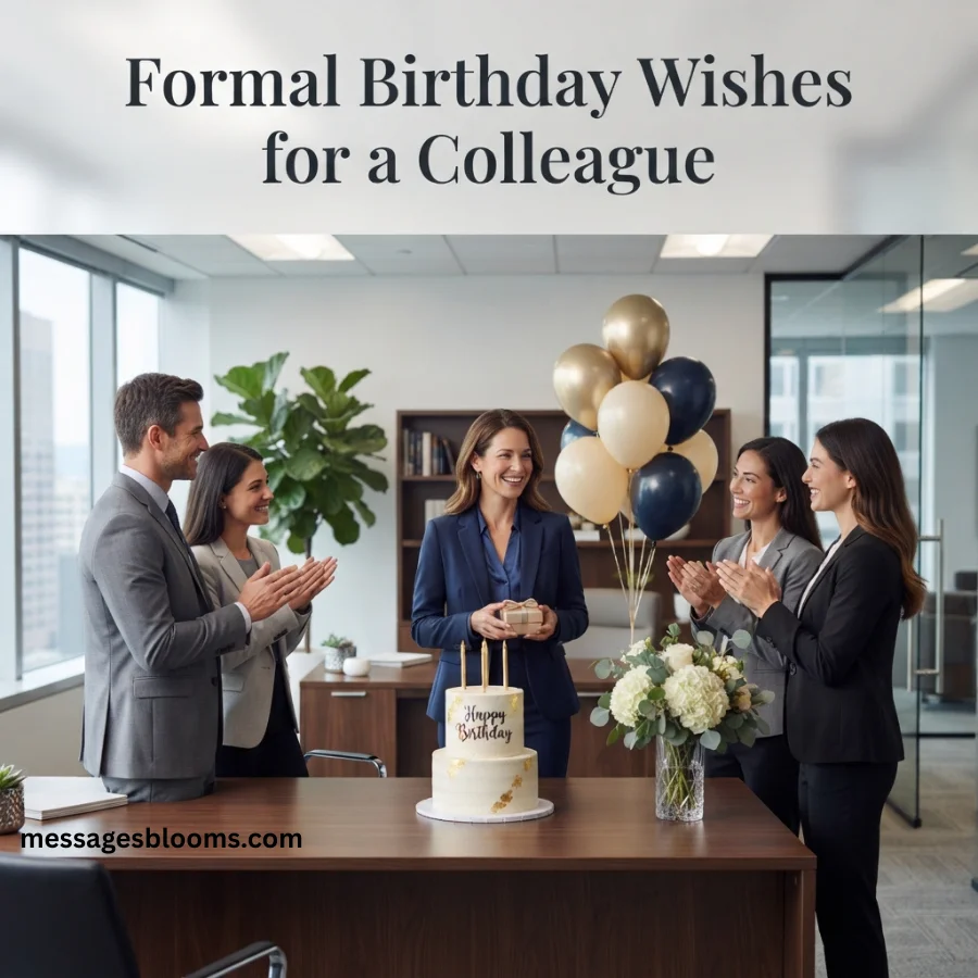 Formal Birthday Wishes for a Colleague