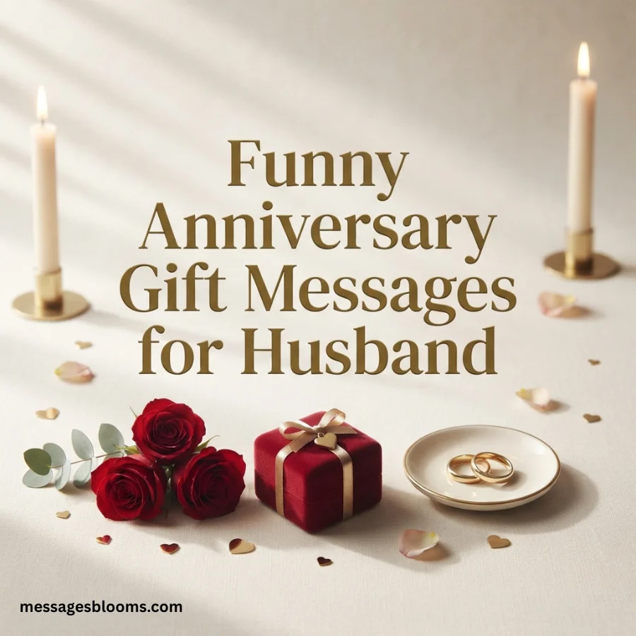 Funny Anniversary Gift Messages for Husband