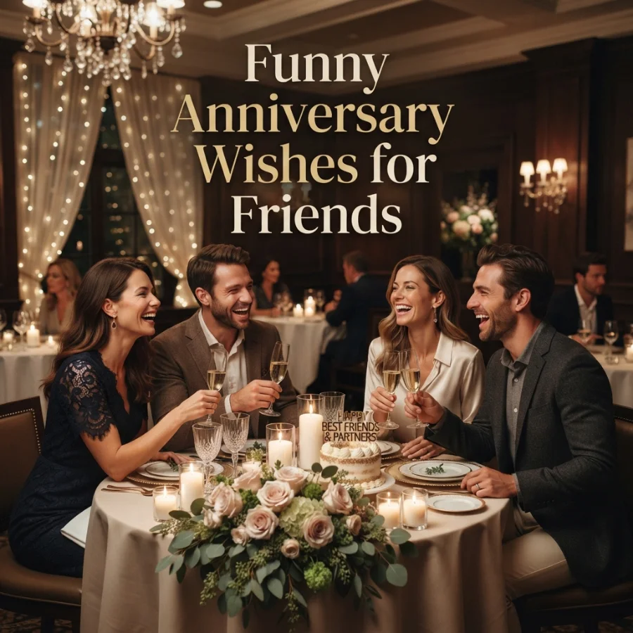 Funny Anniversary Wishes for Friends
