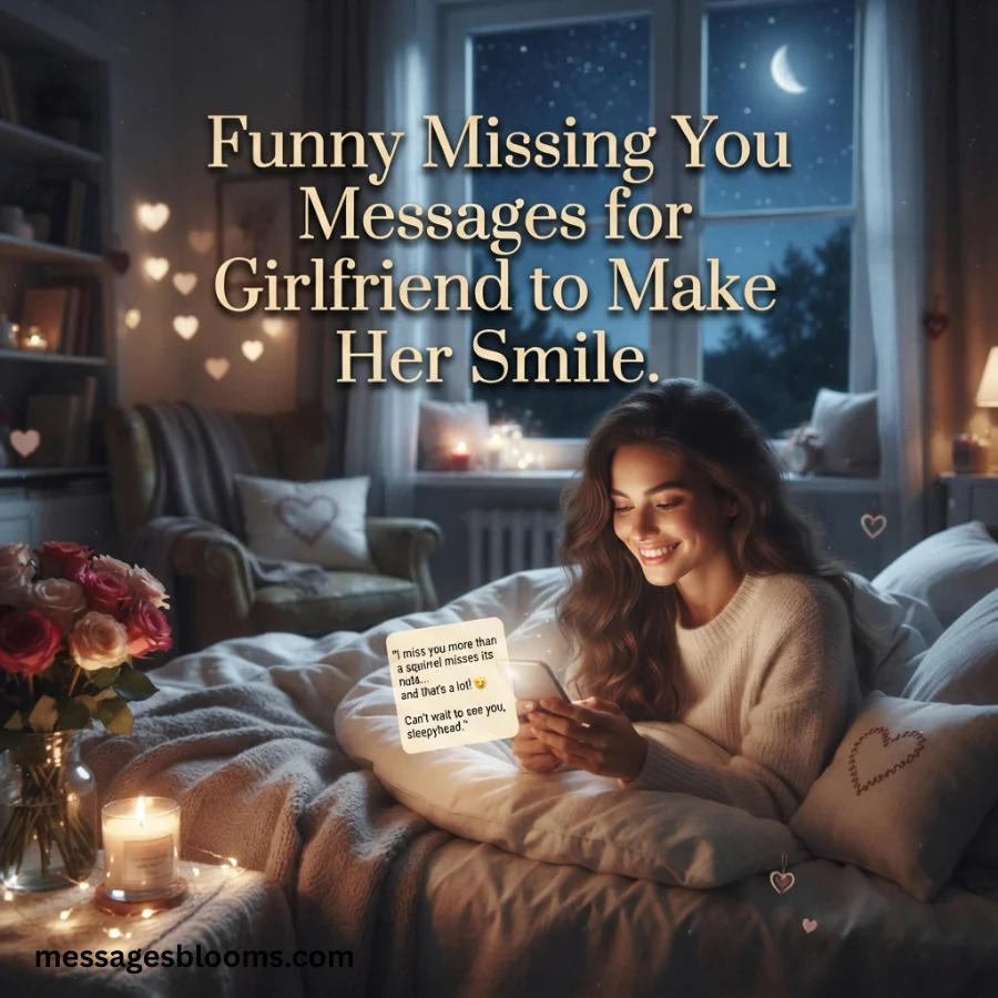Funny Missing You Messages for Girlfriend to Make Her Smile