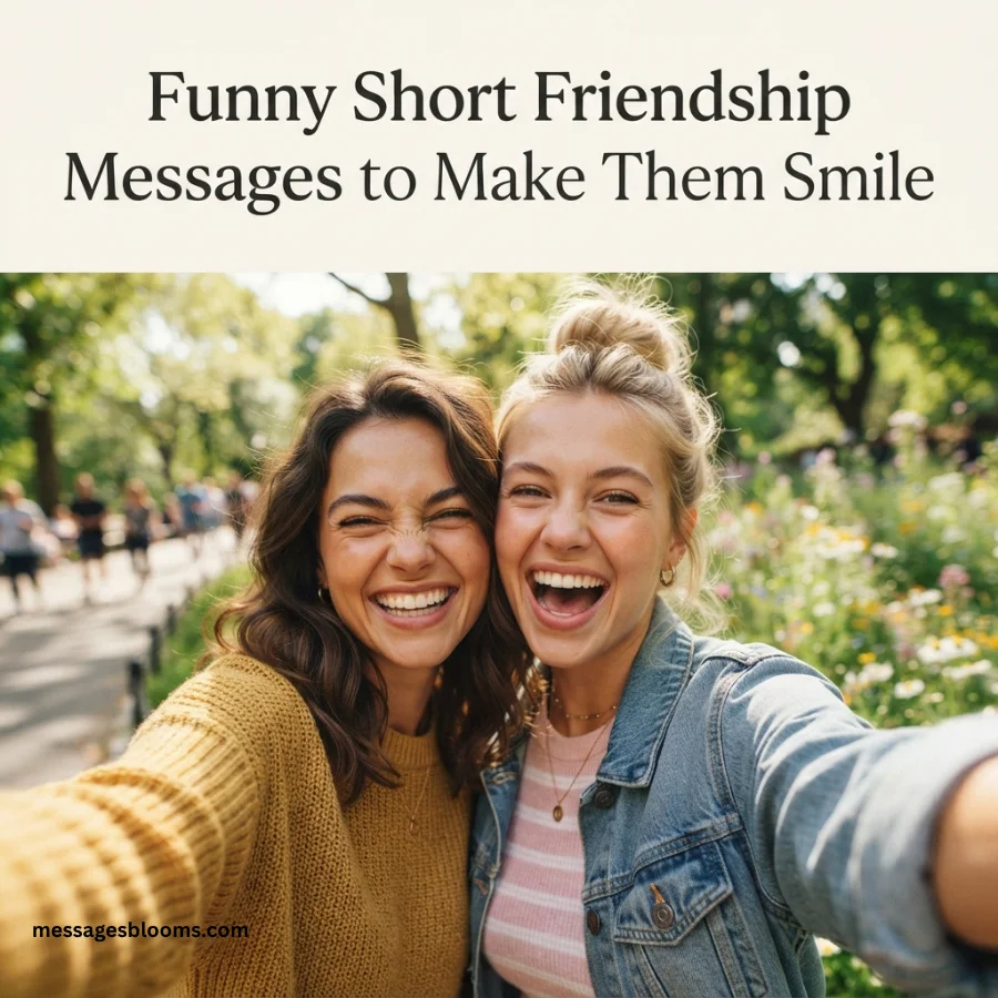 Funny Short Friendship Messages to Make Them Smile