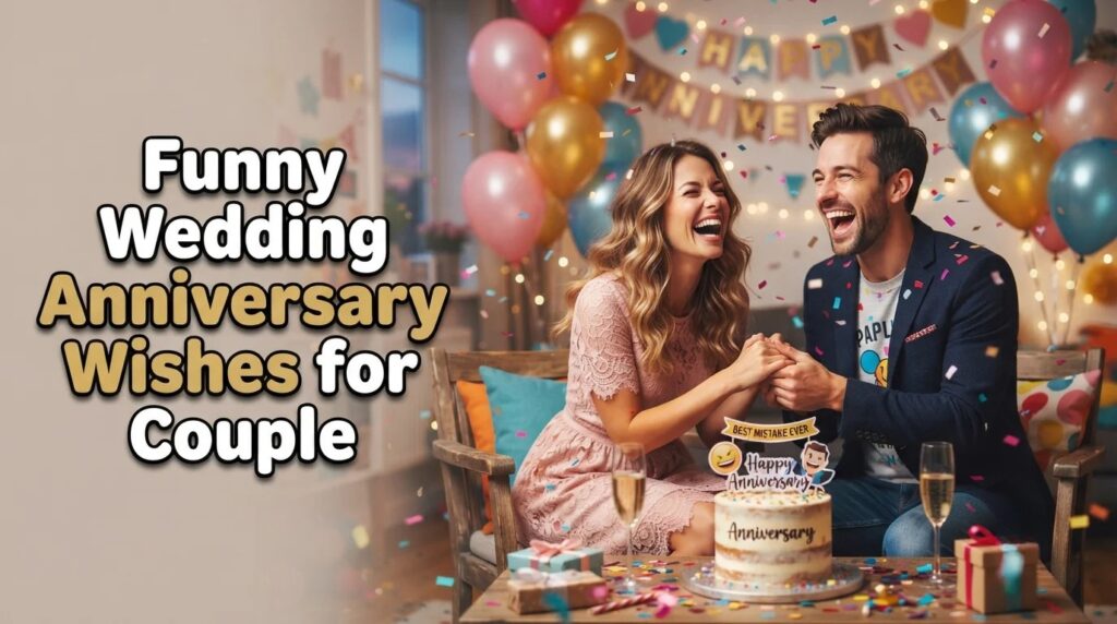 Funny Wedding Anniversary Wishes for Couple