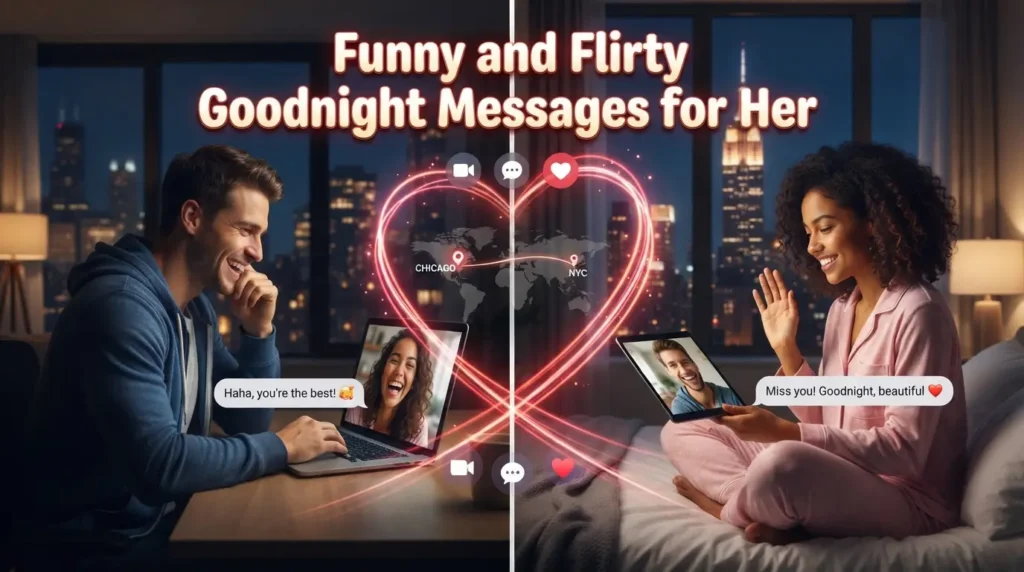 Funny and Flirty Goodnight Messages for Her