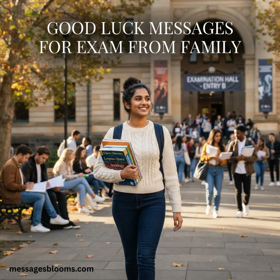 Good Luck Messages for Exam from Family