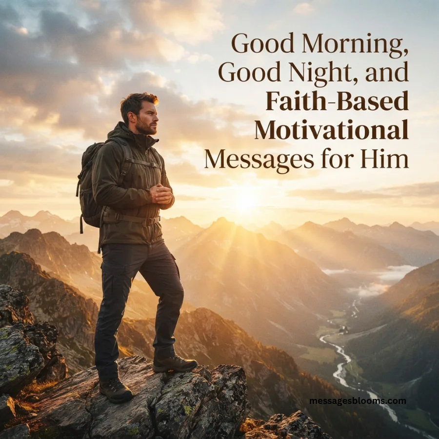 Good Morning, Good Night, and Faith-Based Motivational Messages for Him
